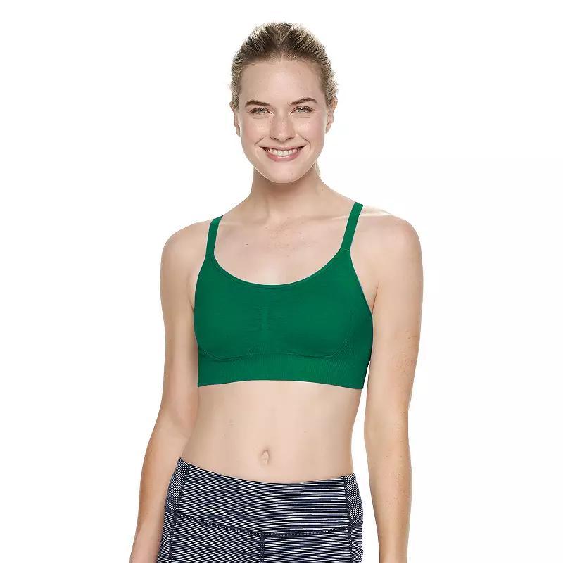 Tek Gear® Seamless Low-Impact Adjustable Sports Bra, Women's, Size: Medium, Latte Product Image