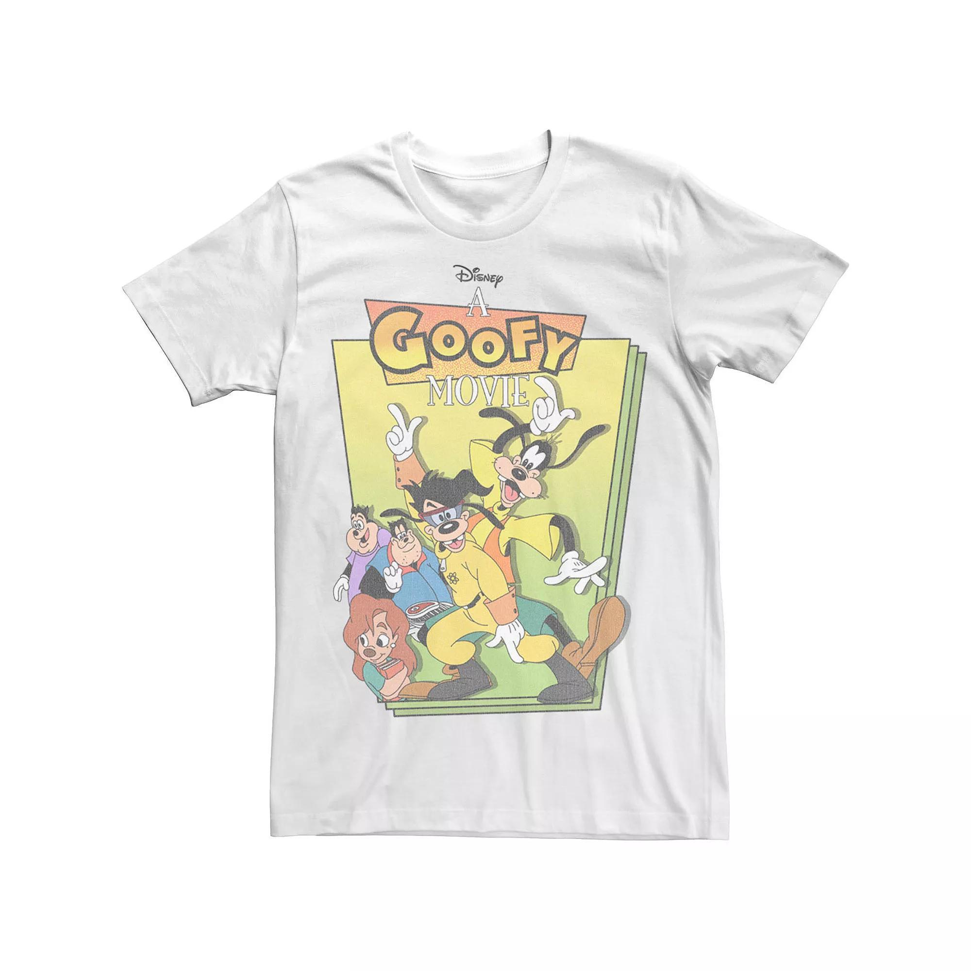 Disney's A Goofy Movie Men's Group Shot Cover Tee, Size: 3XL, White Product Image