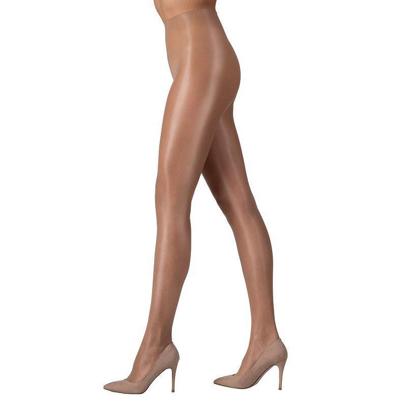 LECHERY® Lustrous Silky Shiny 40 Denier 1 Pair of Pantyhose, Women's, Size: Large-XL, Beige Product Image