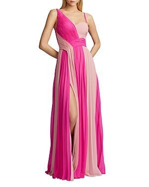 Womens Pleated Two-Toned Gown Product Image