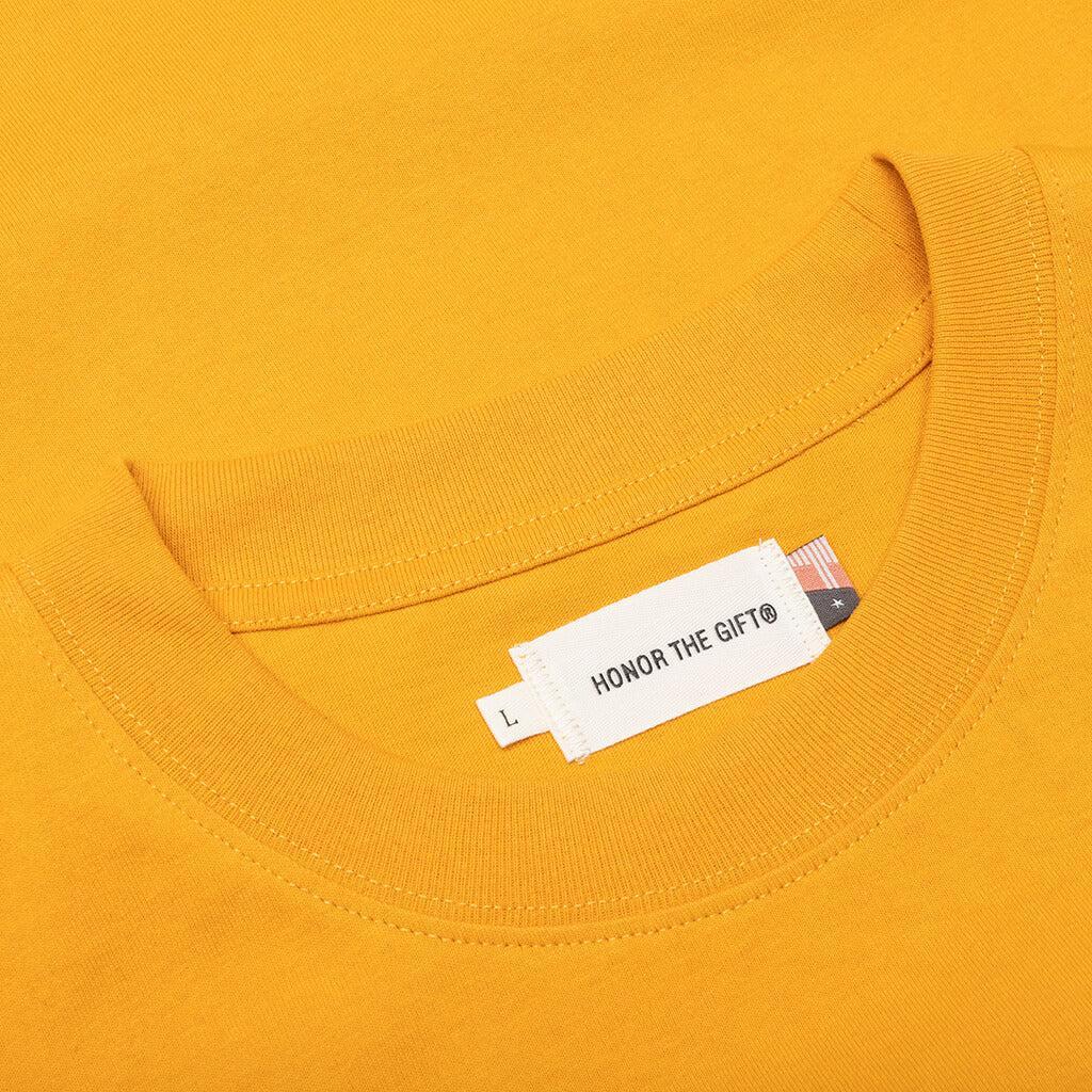 B-Summer Embroidery Box Tee - Yellow Male Product Image