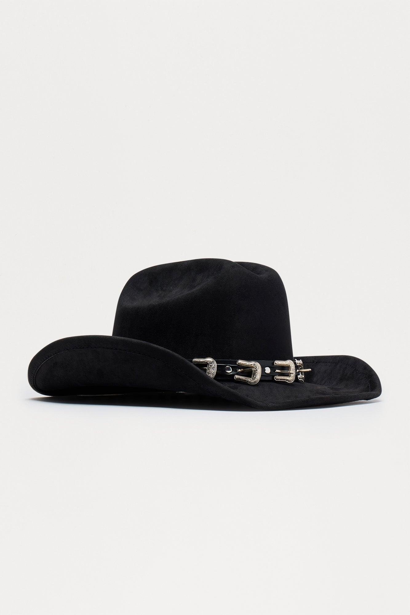 Buckle Up Babe Cowboy Hat - Black Product Image