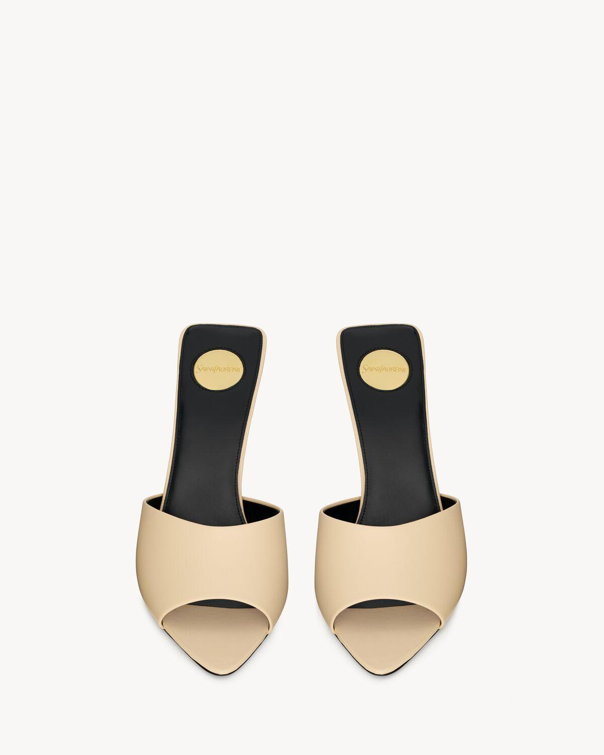 romy mules in smooth leather Product Image