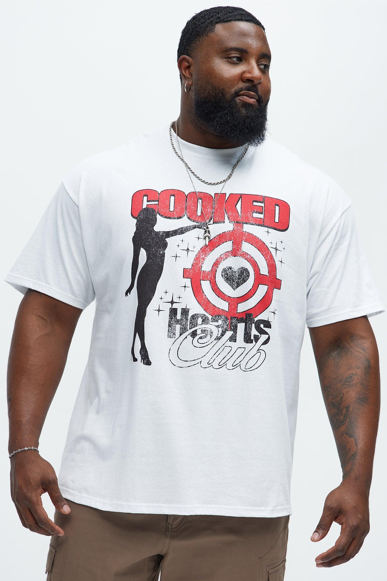 Cooked Hearts Short Sleeve Tee - White Product Image