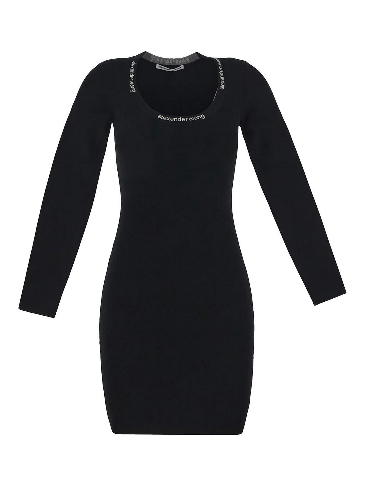 ALEXANDER WANG T Black Viscose Blend Mini Dress Nd T By Alexander Wang Donna Xs Product Image
