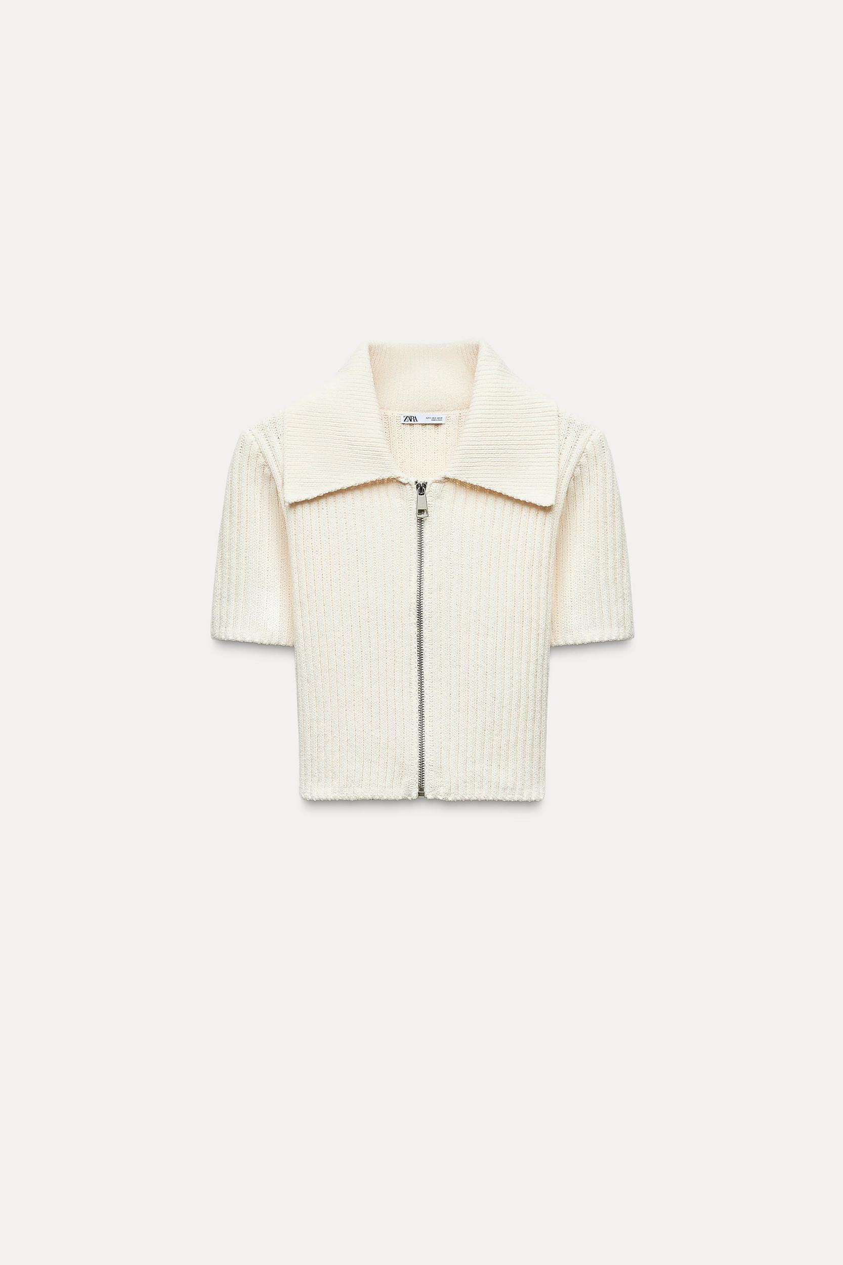 CHENILLE TOP WITH ZIPPER Product Image