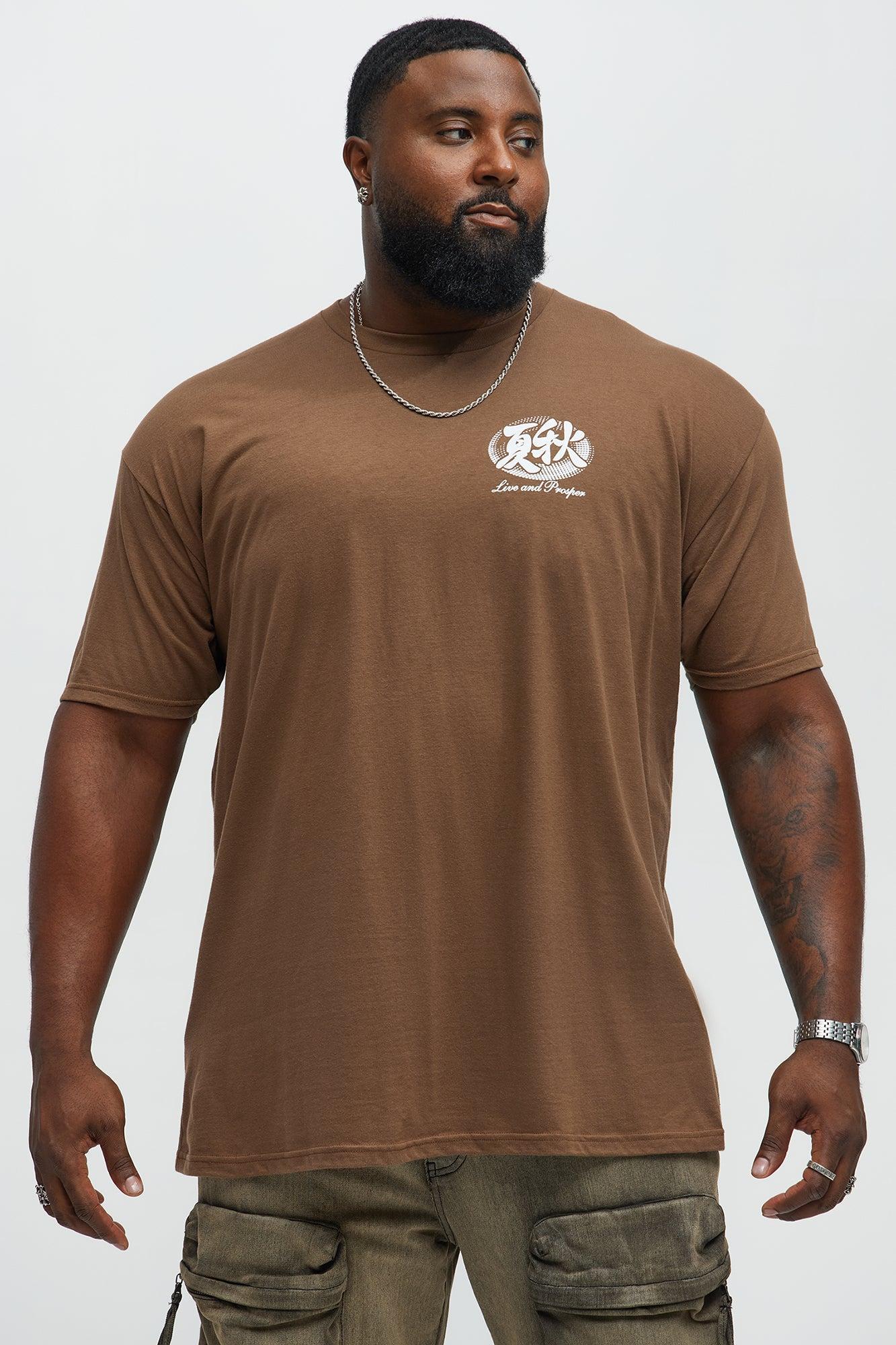 Live And Prosper Short Sleeve Tee - Brown Male Product Image