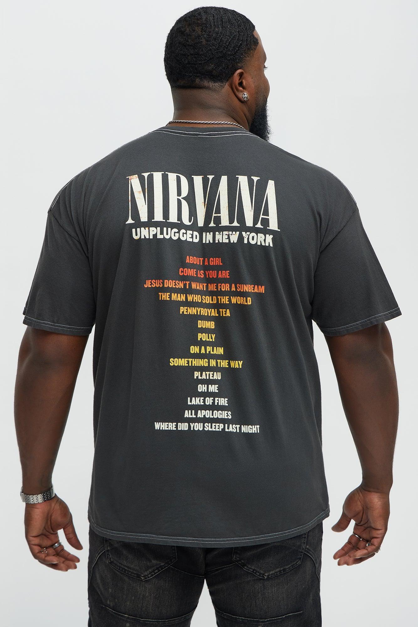 Nirvana New York Unplugged Short Sleeve Tee - Black Male Product Image