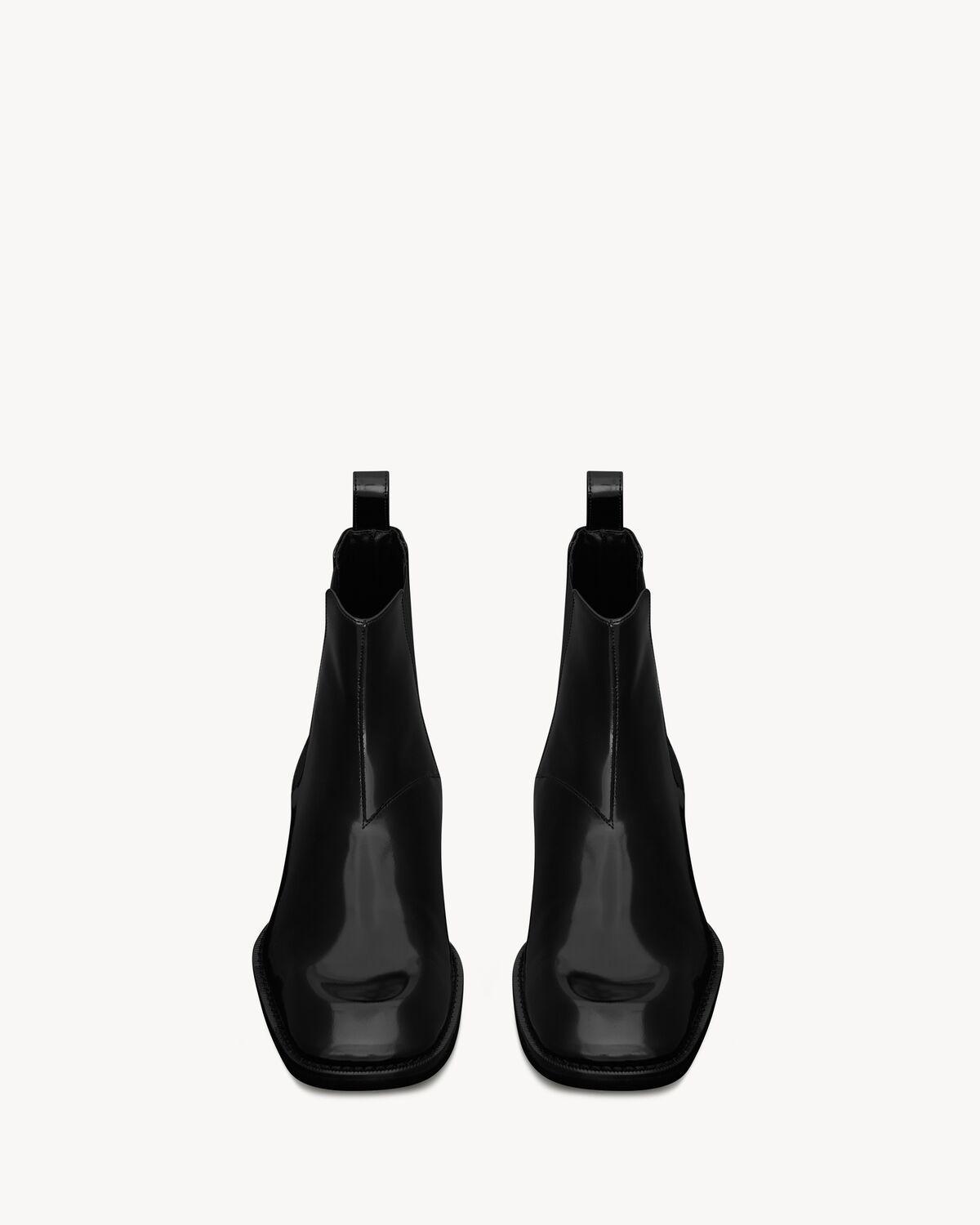 vadim chelsea boots in glazed leather Product Image