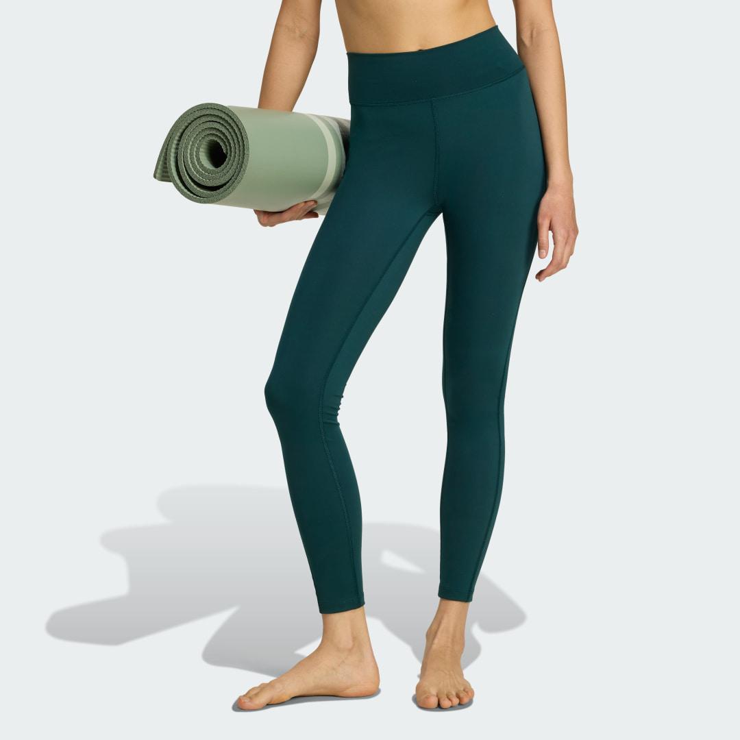 adidas All Me Essentials Full-Length Leggings Aurora Ivy 2XL Womens Product Image