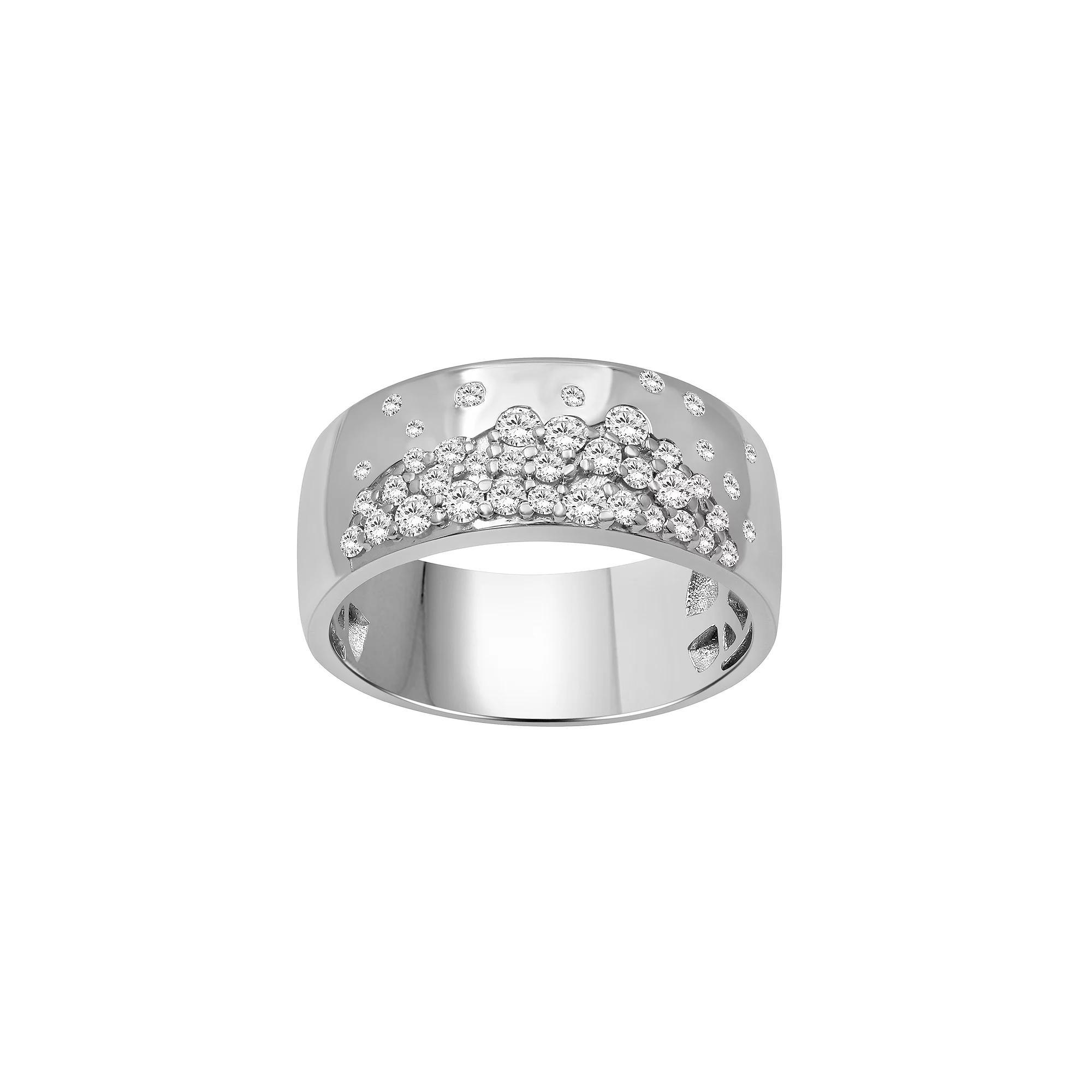 Jewelexcess Sterling Silver 1/2 Carat T.W. Diamond Fashion Ring, Women's, Size: 6 Product Image