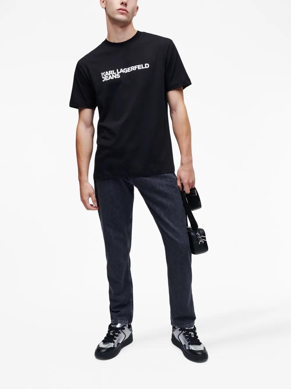 logo-print organic-cotton T-shirt Product Image