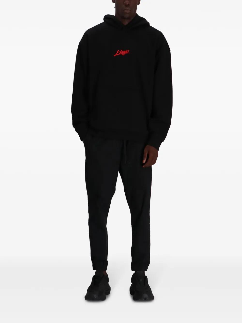HUGO BOSS Logo Hoodie In Black 001 Product Image