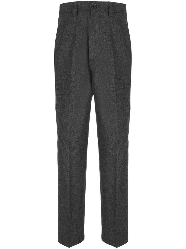 BRUNELLO CUCINELLI Pleated Tailored Trousers In Grey Product Image