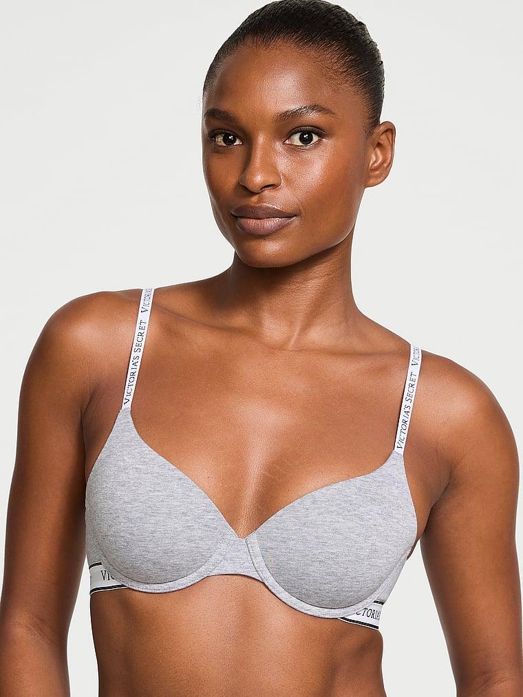 Lightly Lined Cotton Demi Bra Product Image