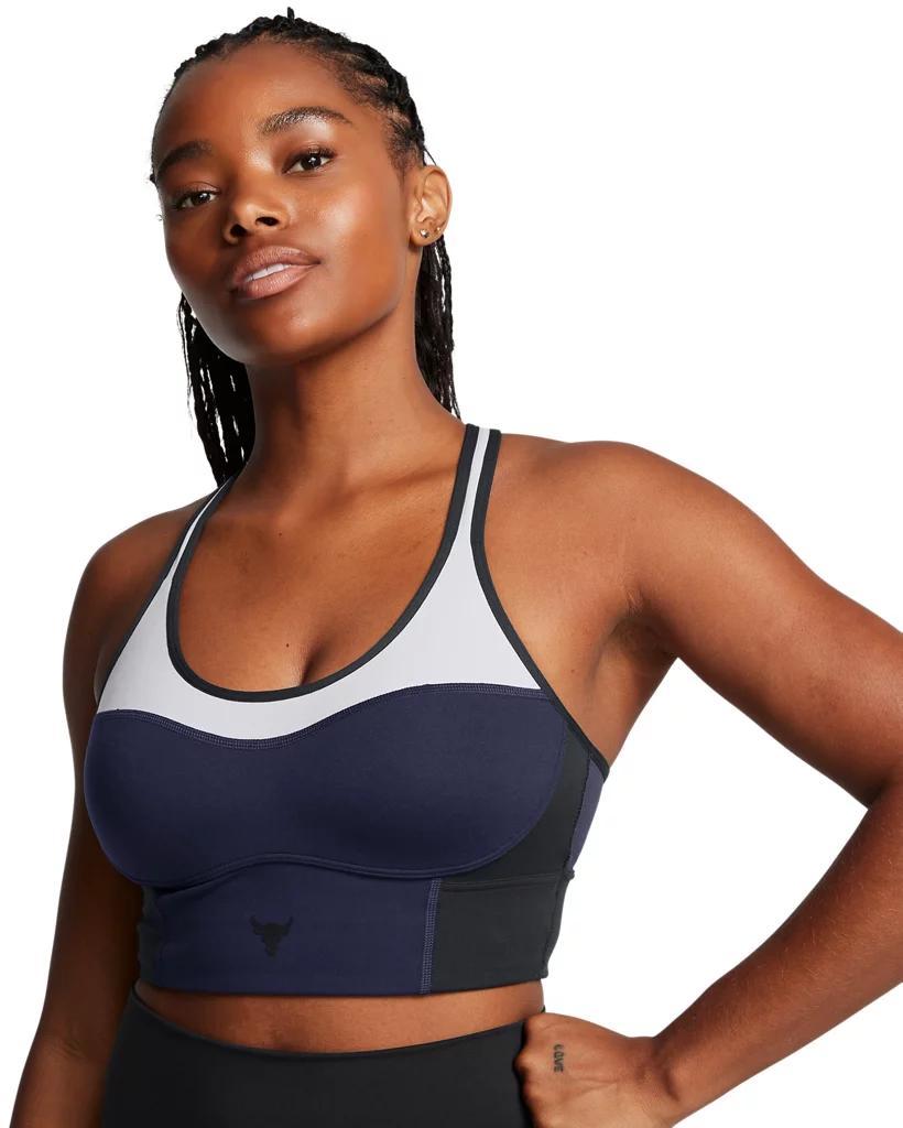 Women's Project Rock Infinity Mid Longline Lets Go Bra Product Image