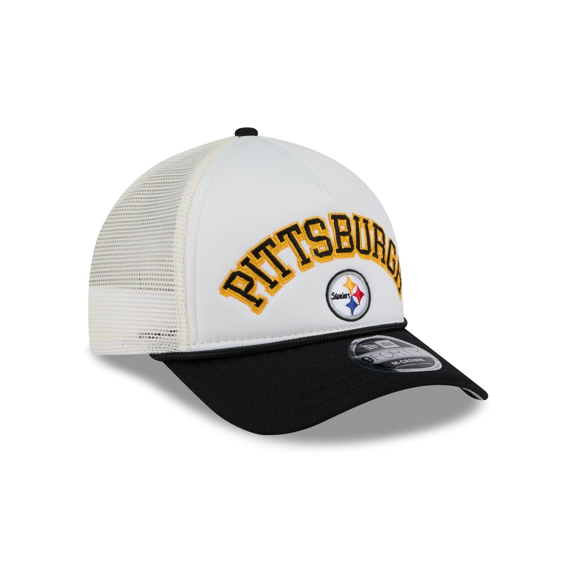 Pittsburgh Steelers Chrome Arch 9FORTY M-Crown A-Frame Trucker Hat Male Product Image