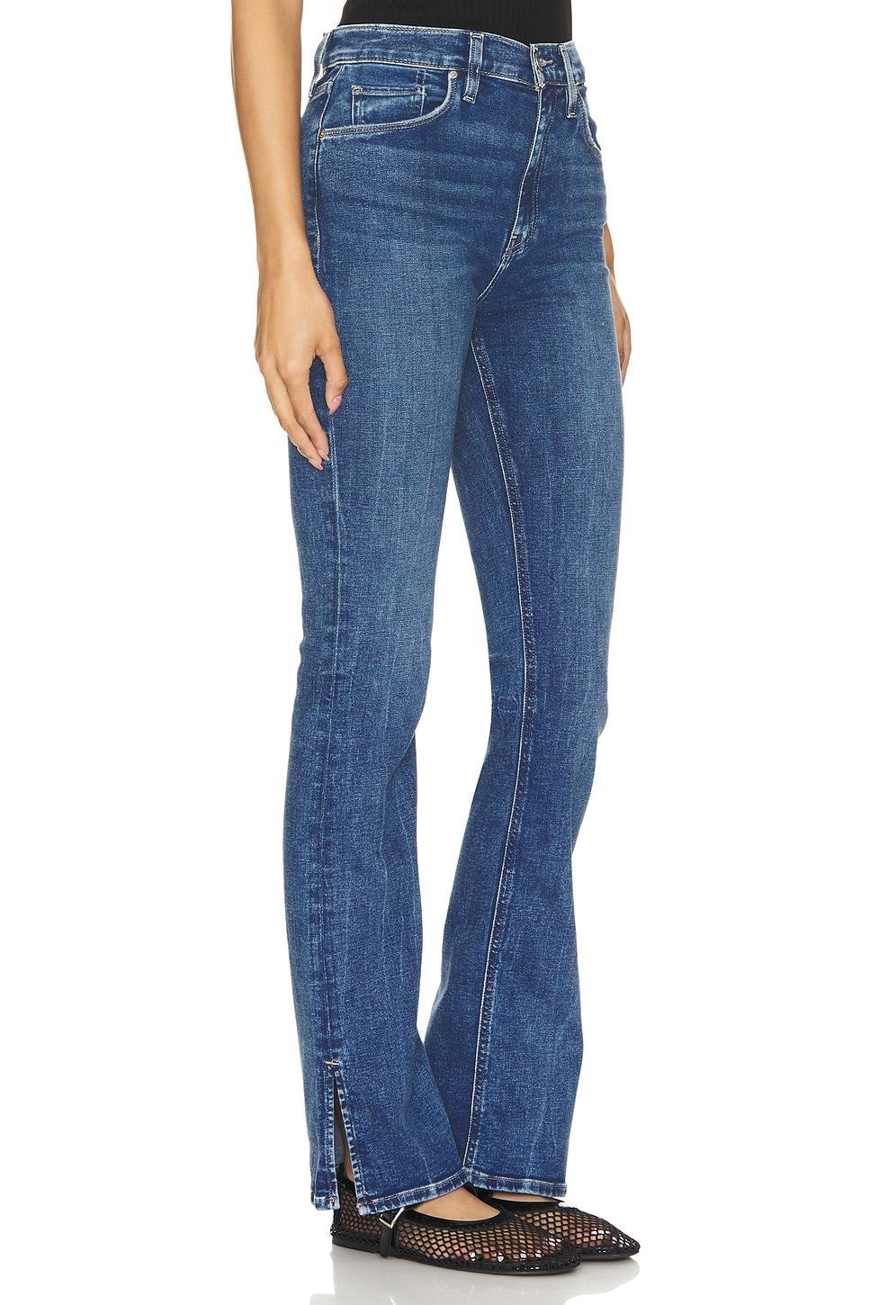 Womens Barbara High-Rise Slit Baby Bootcut Jeans Product Image