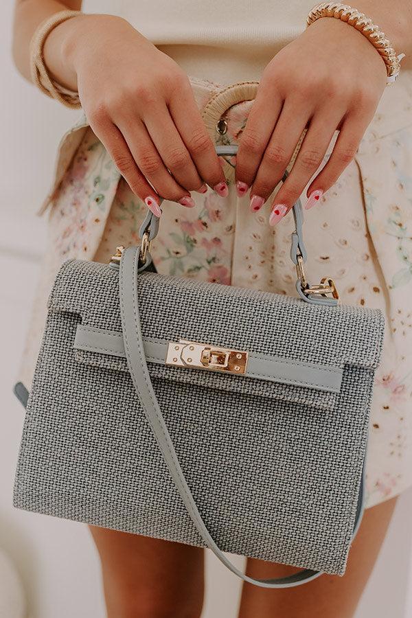Adeline Woven Purse in Airy Blue Product Image