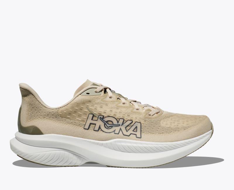 HOKA Women's Mach 6 Shoes in Black/White, Size 9 Product Image