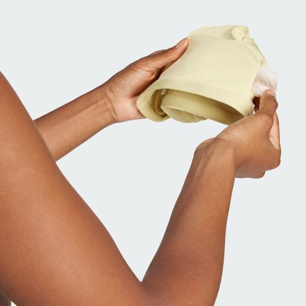 adidas Aeroimpact Luxe Training Light-Support Bra Powder Yellow 2X C-D Womens Product Image
