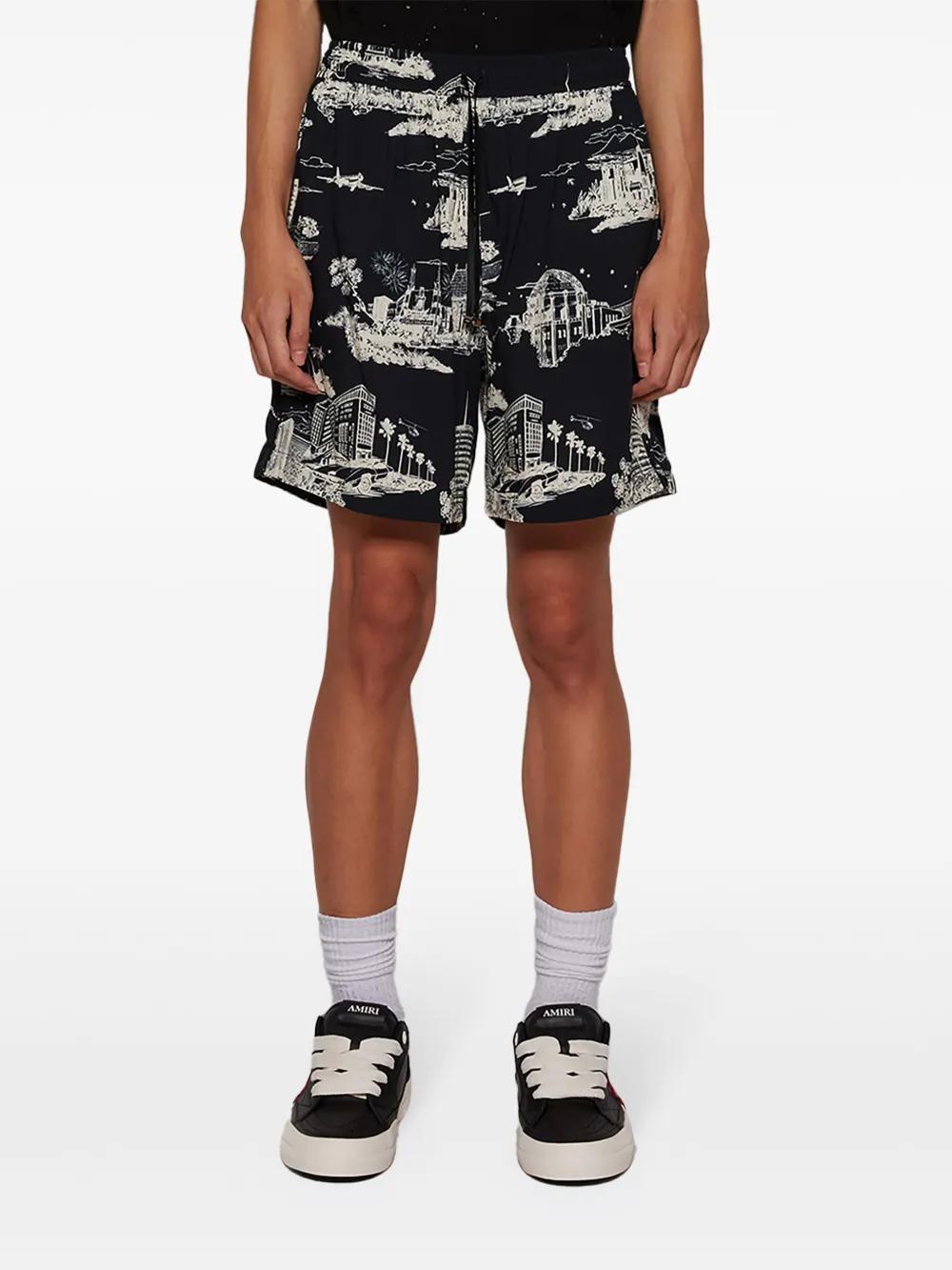 LA Landmark printed shorts Product Image