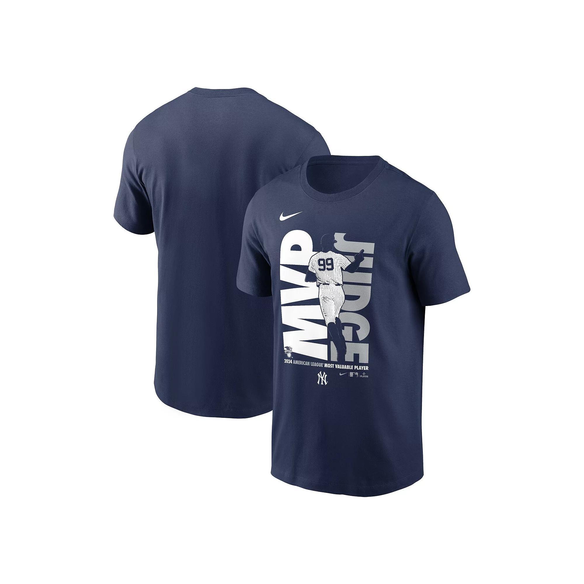 Men's Nike Aaron Judge Navy New York Yankees 2024 American League MVP T-Shirt, Size: Small, Blue Product Image