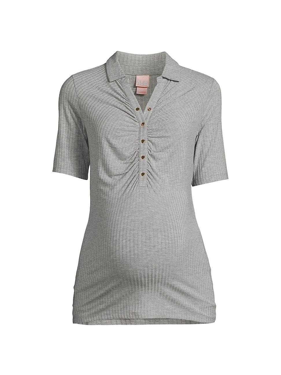 Nom Maternity Calista Ribbed Nursing Top Product Image