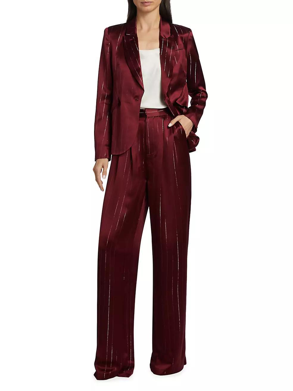 Hester Metallic Stripe Pants Product Image