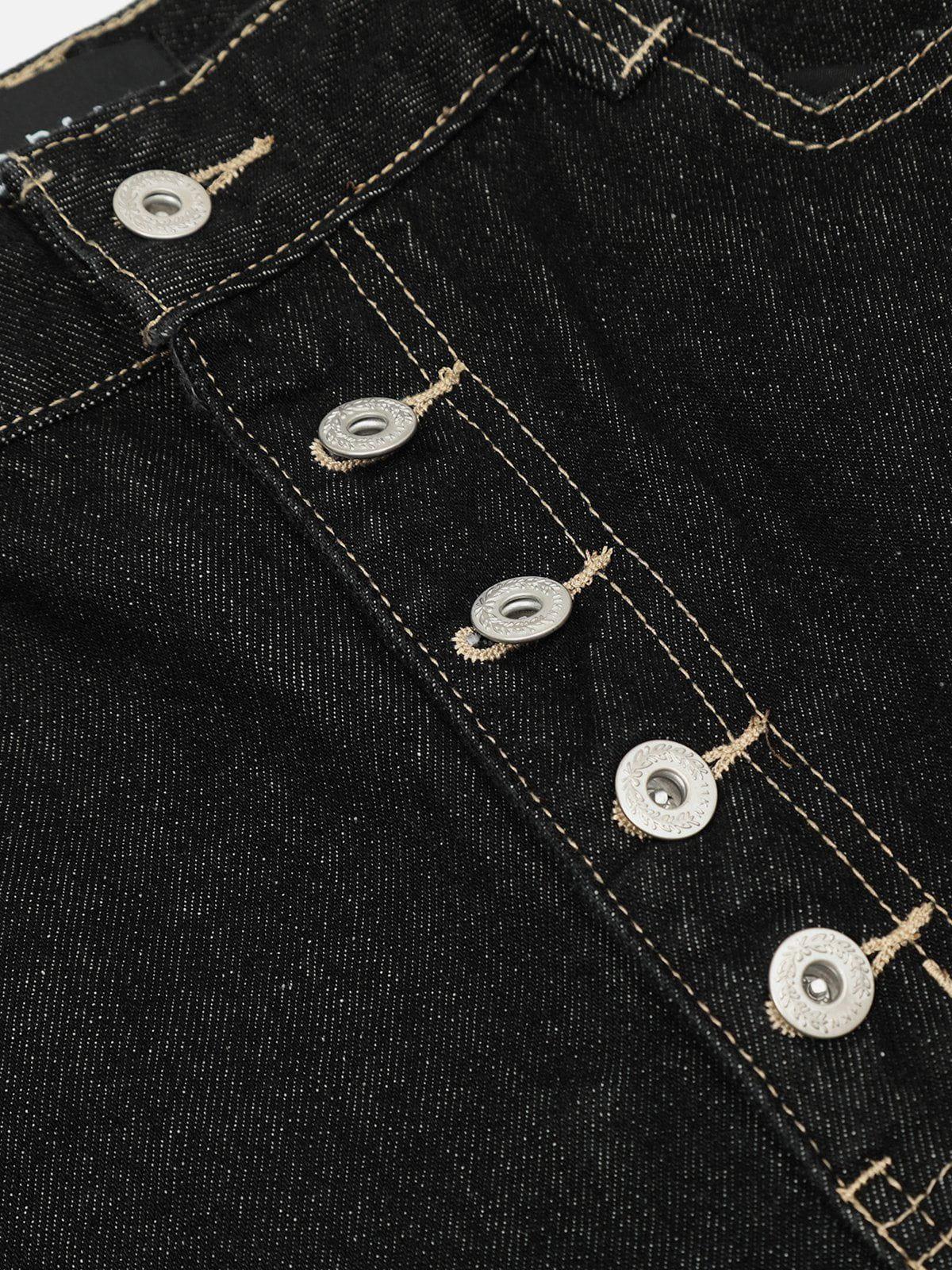 Aelfric Eden Line Embroidery Super Baggy Jeans Product Image
