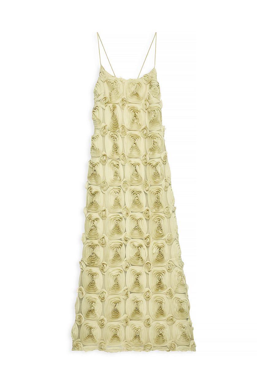 Rose Texture Slip Midi Dress Product Image
