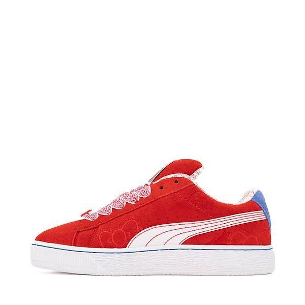 Womens PUMA x Hello Kitty® Suede XL Athletic Shoe - For All Time / White / Mountain Blue Product Image
