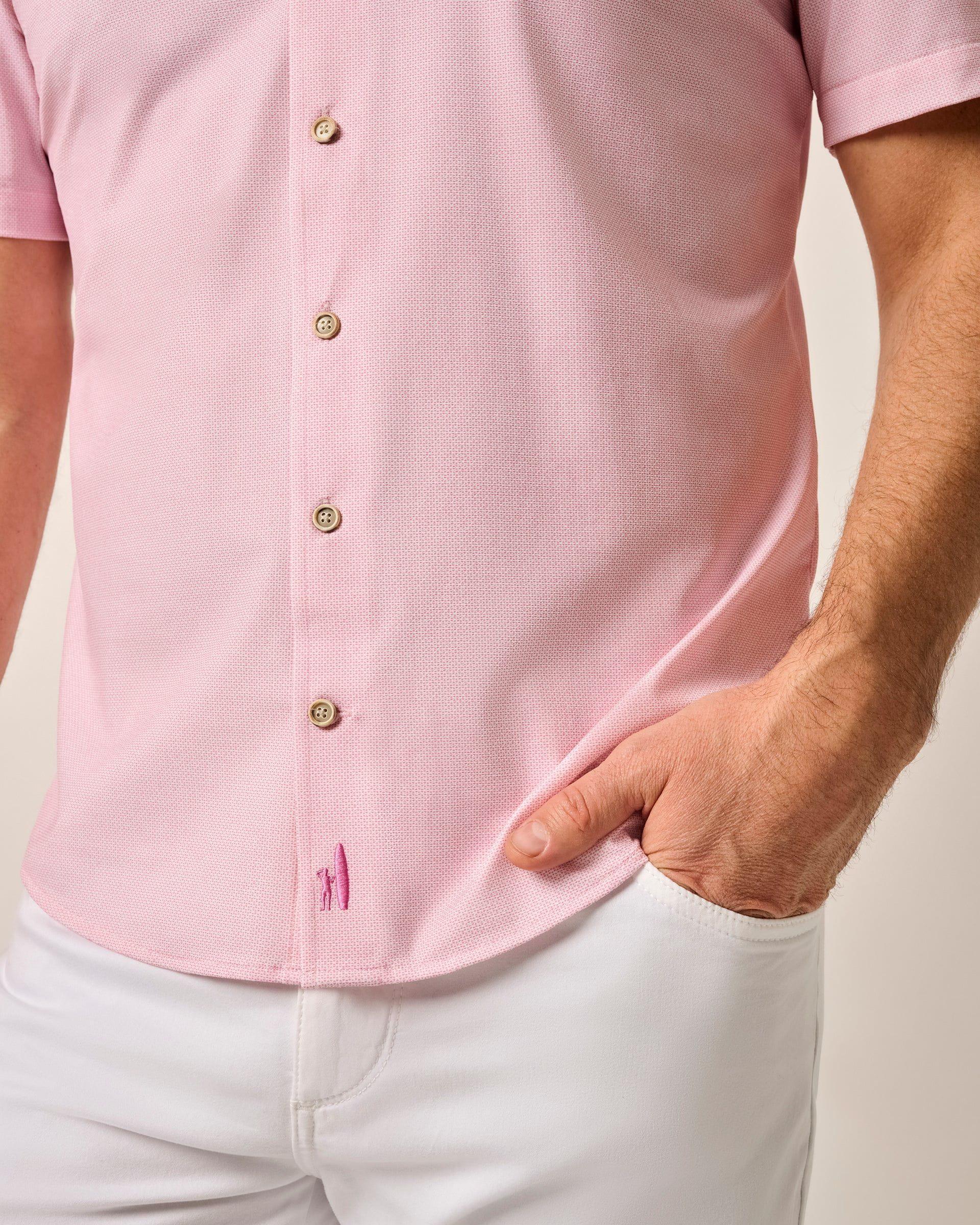 Short Sleeve Hangin' Out Knit Button Up Shirt - Spielman Male Product Image