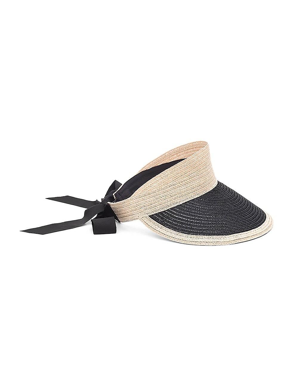 Womens Ricky Ribbon-Accented Hemp Visor Product Image