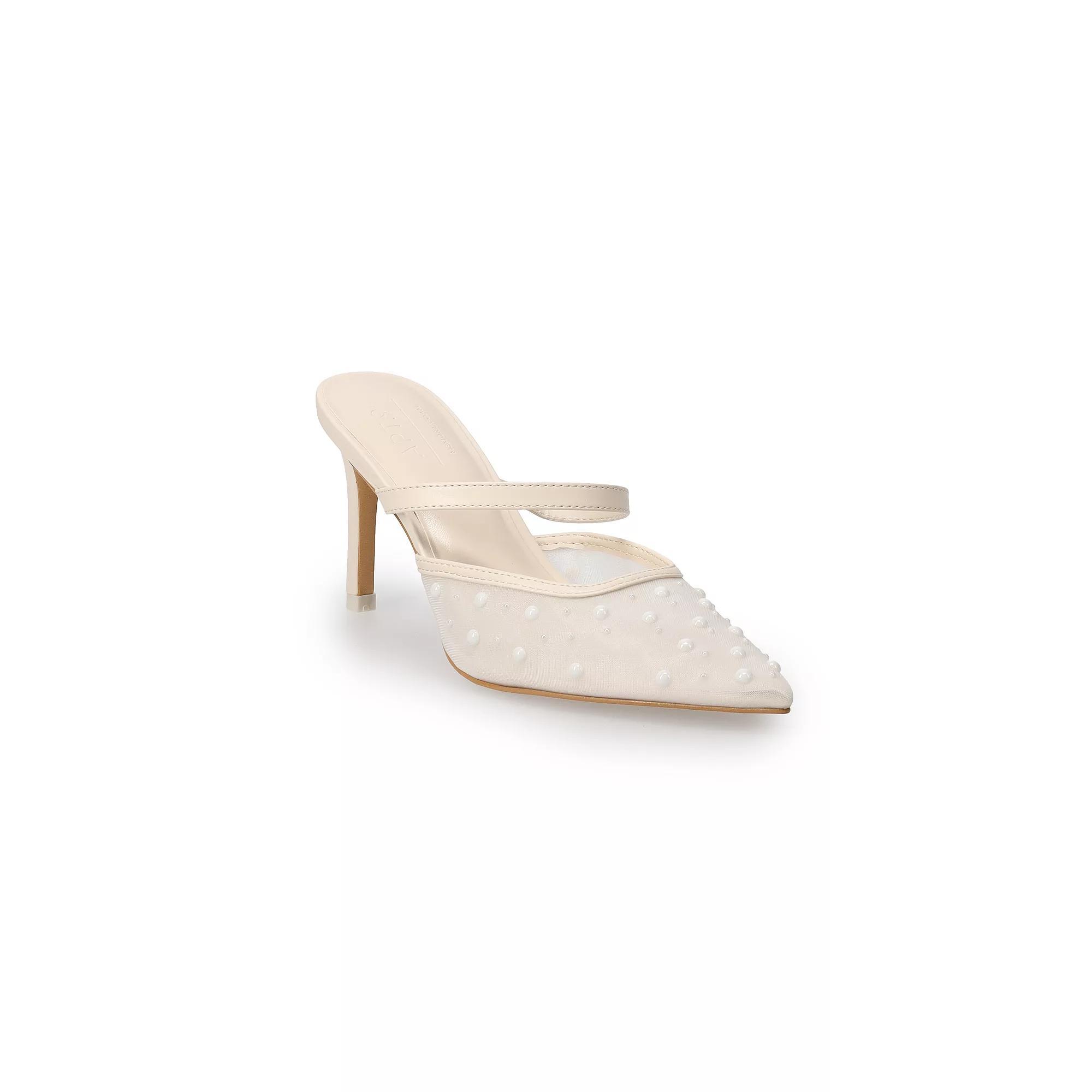 Apt. 9® Pointed Toe Women's Pearl Heels, Size: 8.5, Beige Product Image