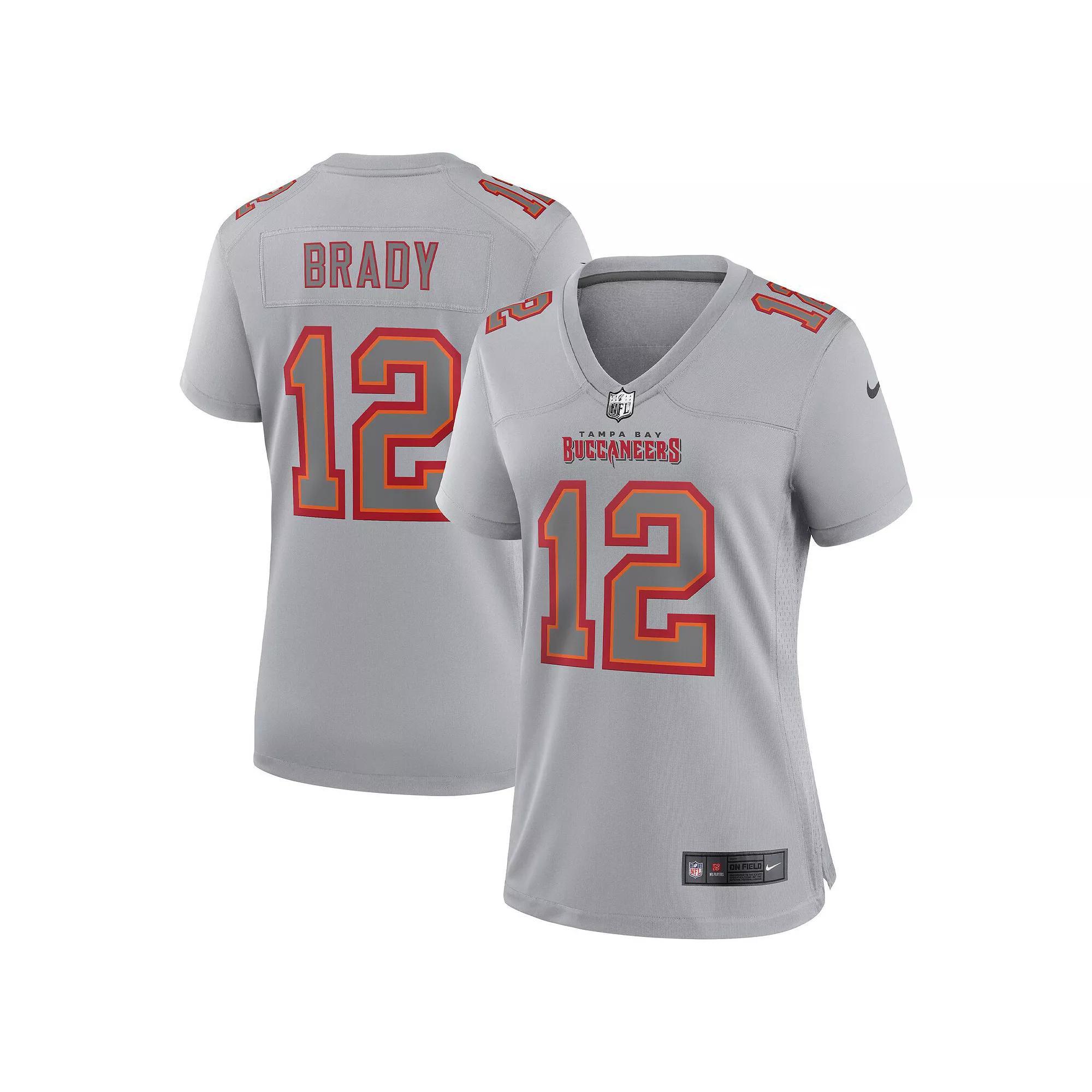 Women's Nike Tom Brady Gray Tampa Bay Buccaneers Atmosphere Fashion Game Jersey, Size: Small, Grey Product Image