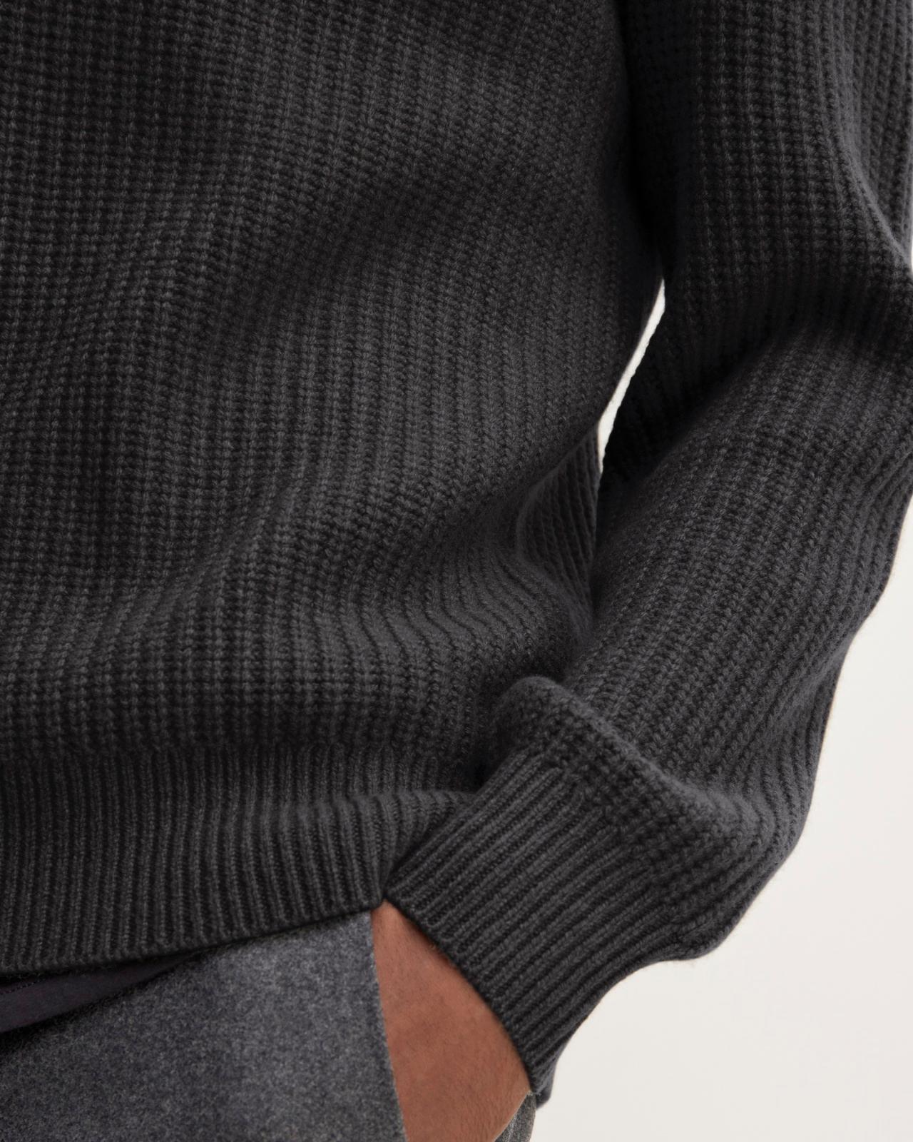 The Felted Merino Half-Zip Sweater Product Image