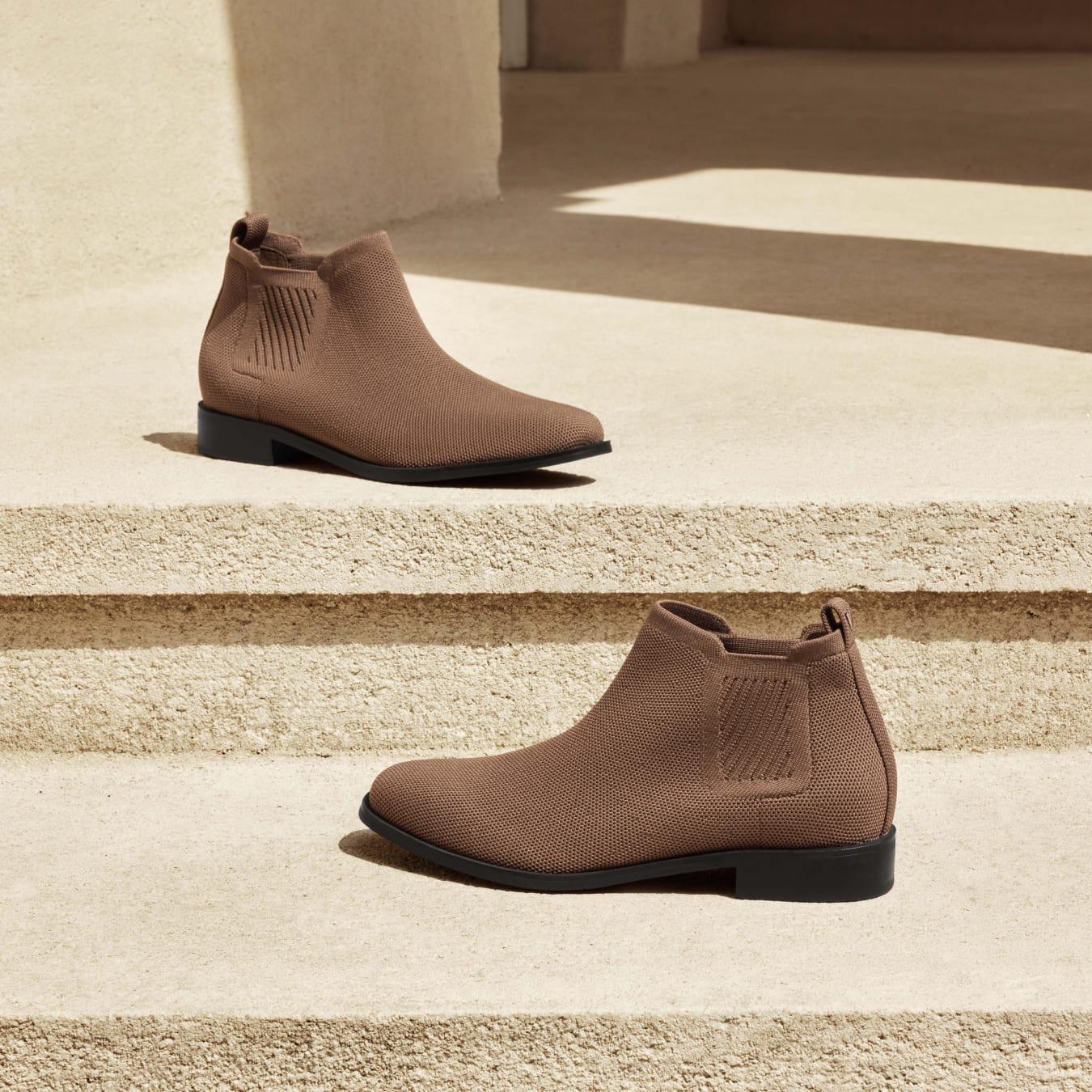 Square-Toe Water-Repellent Ankle Boots (Ryan Pro) Product Image