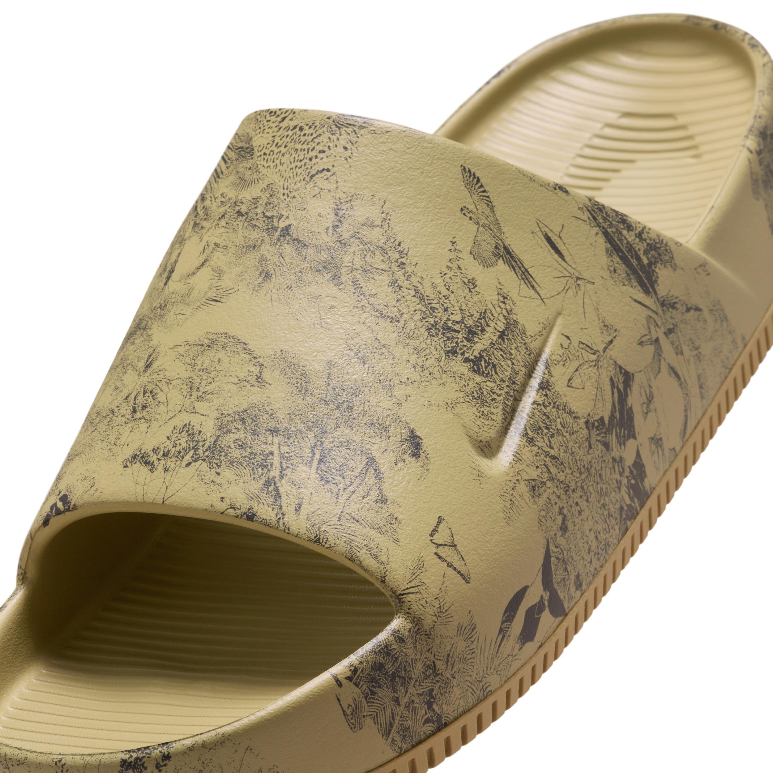 Nike Calm Slide Print Men's Sandals, Size: 13, Parachute Beige Product Image