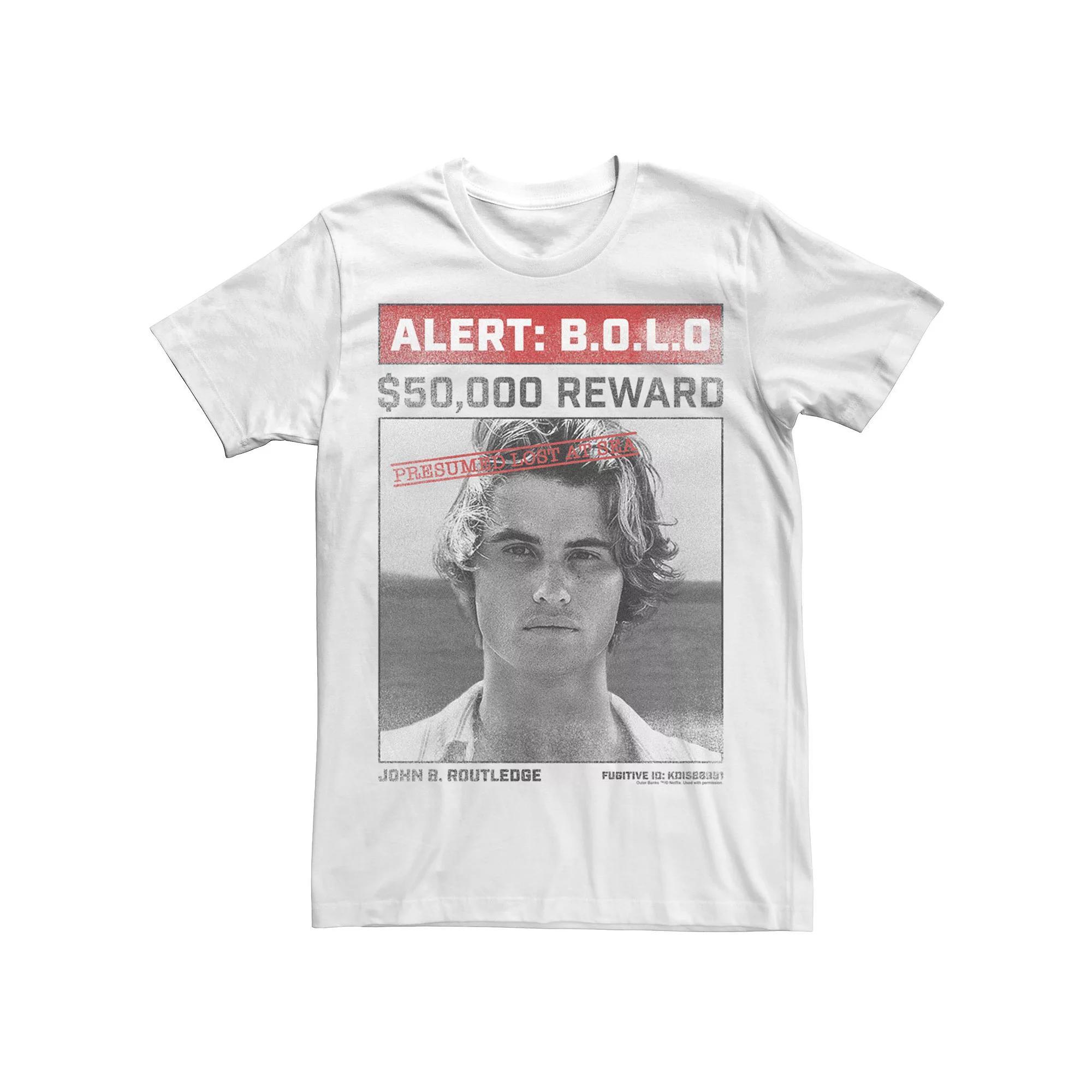 Men's Outer Banks Johns Wanted Reward Poster Tee, Boy's, Size: Small, White Product Image
