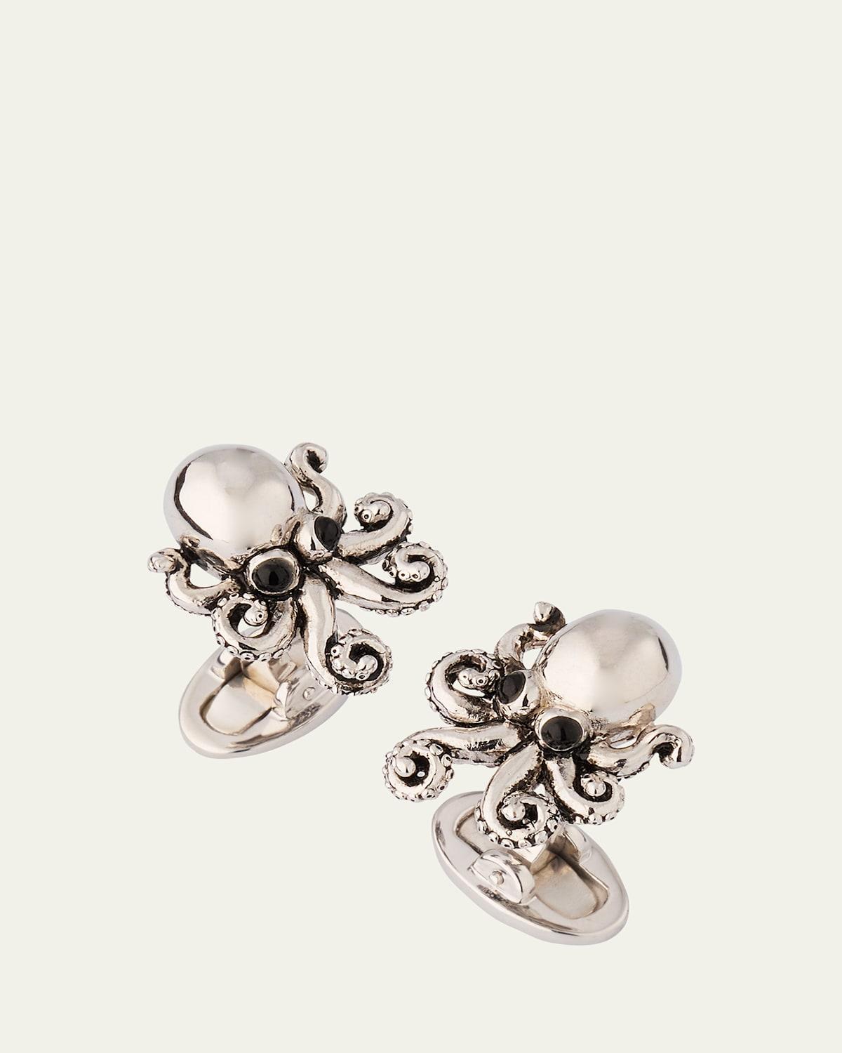 Jan Leslie Sterling Silver Octopus Cufflinks Product Image