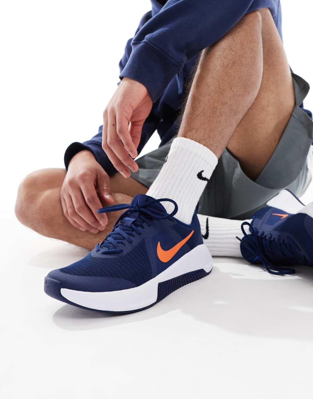 Nike Training MC 3 sneakers in blue and orange Product Image