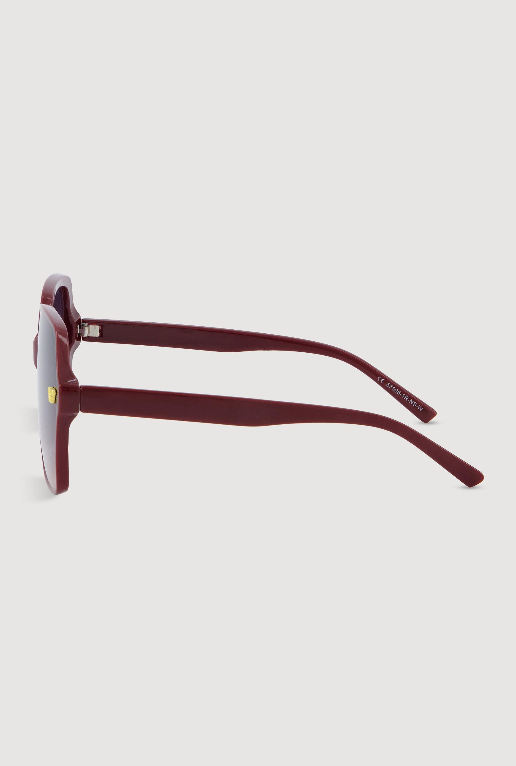 Metallic Butterfly Detail Ombre Lens Sunglasses Unisex Product Image