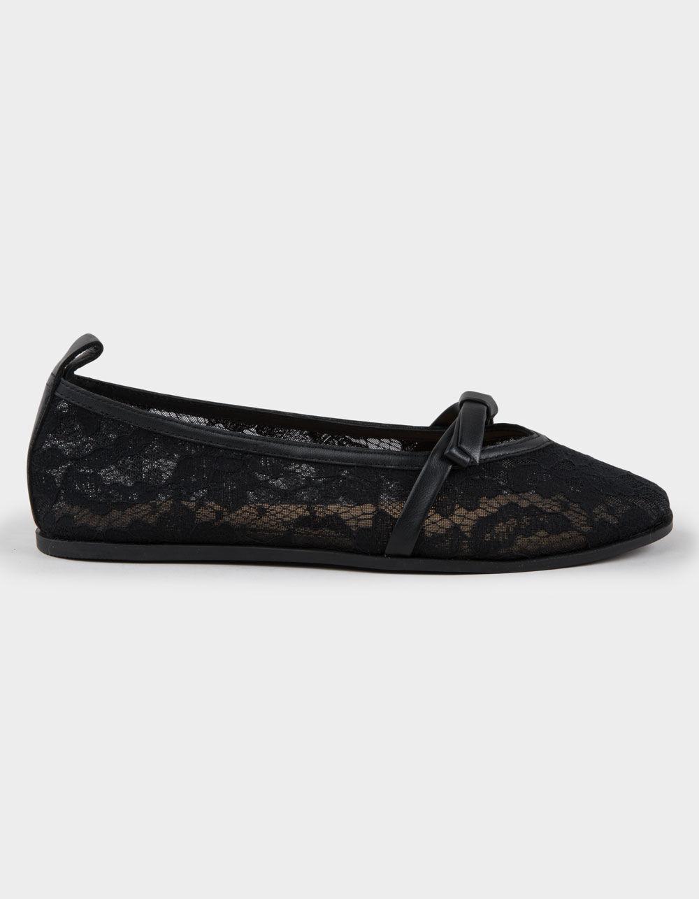 FREE PEOPLE Mesh Mania Bow Womens Flats - BLACK Product Image