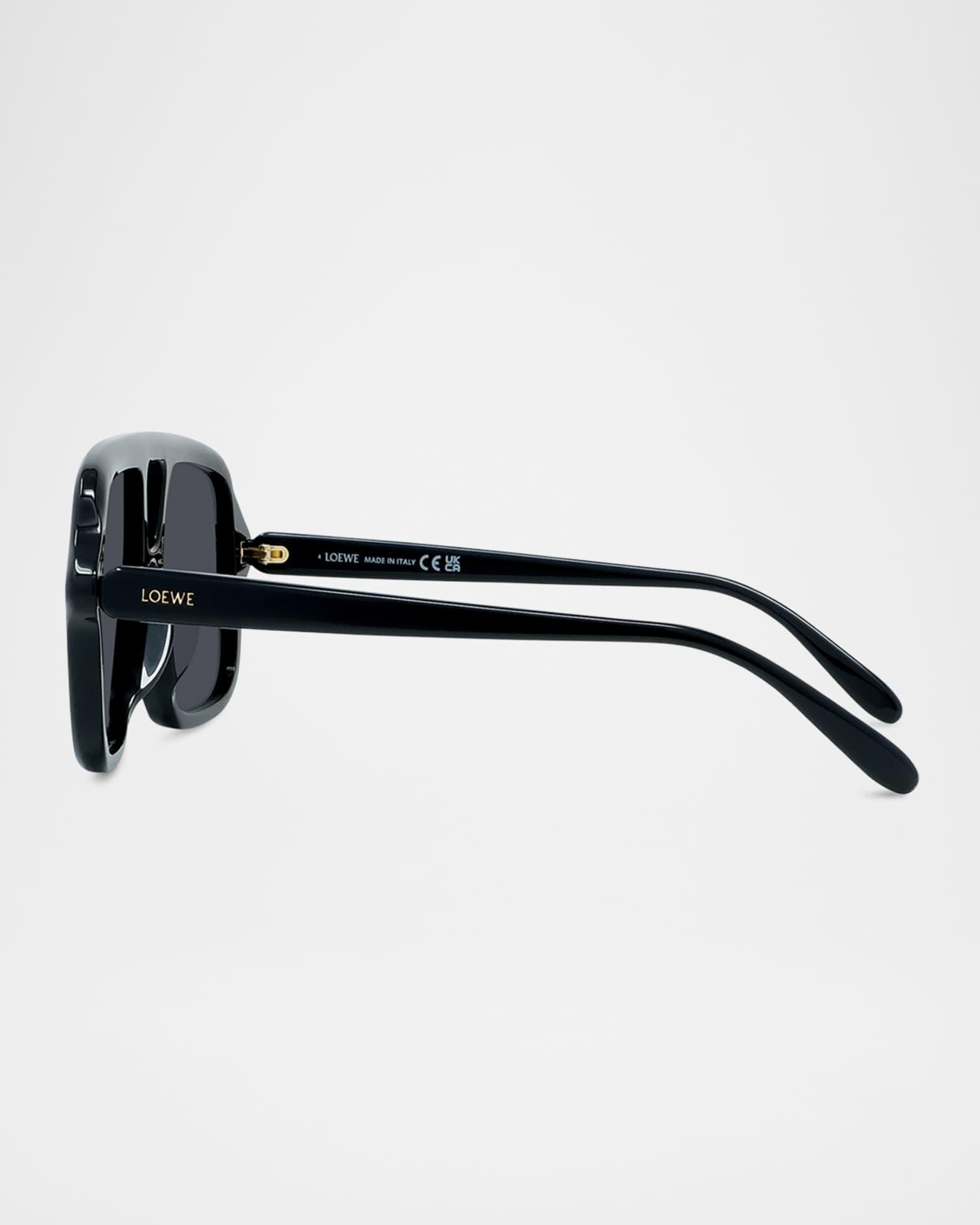 Slim Aviator Logo Sunglasses Product Image