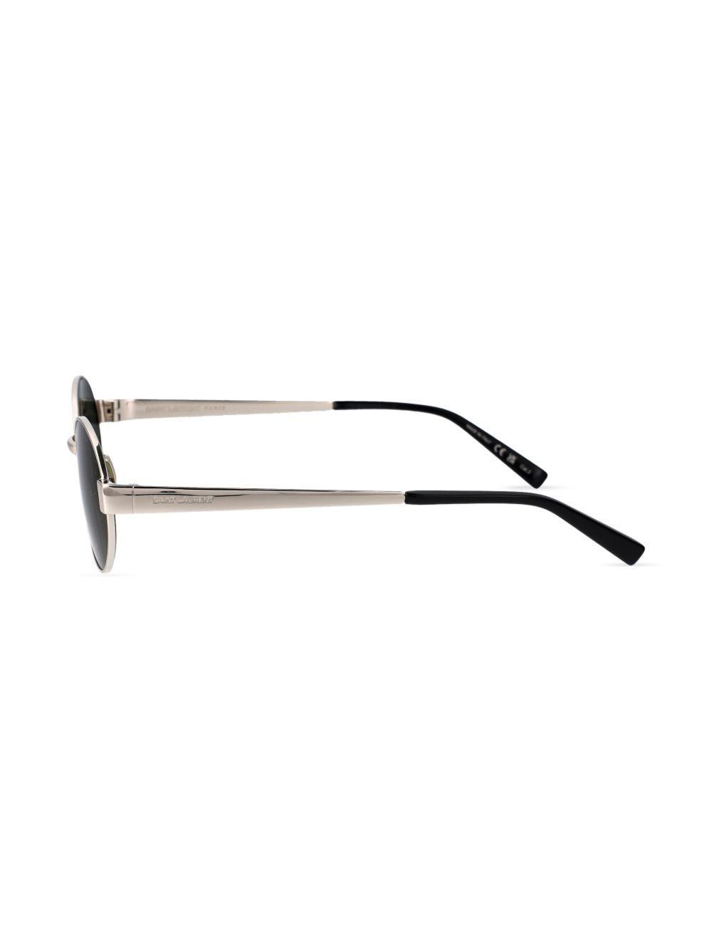 logo-engraved oval-frame sunglasses Product Image