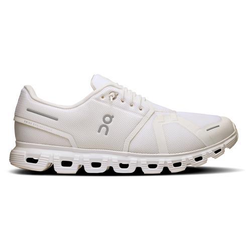 On Mens Cloud 6 Sneakers in White Product Image