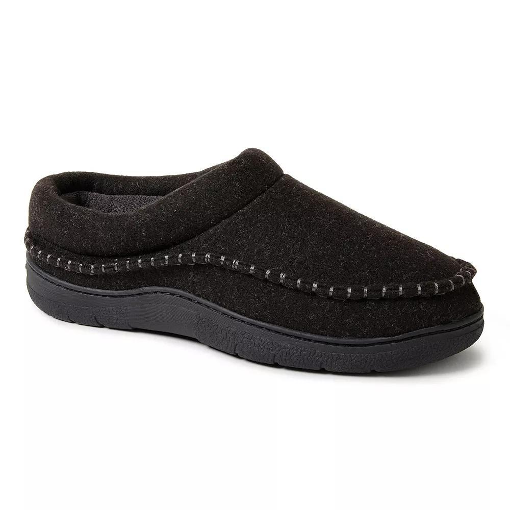 Dearfoams Thompson Wool Blend Men's Clog Slippers, Size: Medium, Black Product Image