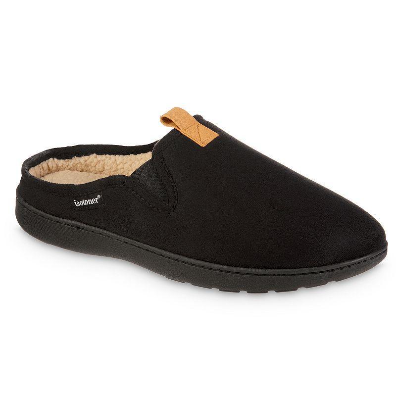Isotoner Men's Recycled Vincent Hoodback Slippers - Navy Blue L Product Image