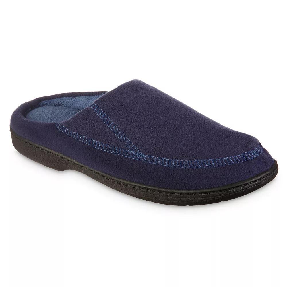 isotoner Recycled Fleece Roman Hoodback Men's Slippers, Size: XXL, Grey Product Image